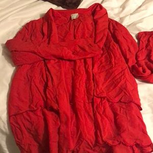 Ella moss size small red blazer type top